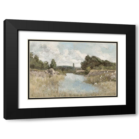 Dawn at the Shore Black Modern Wood Framed Art Print with Double Matting by McKee, Christy