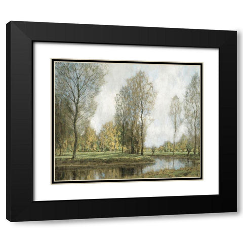 Down by the Water II Black Modern Wood Framed Art Print with Double Matting by McKee, Christy