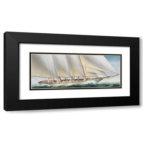 The Challenge Black Modern Wood Framed Art Print with Double Matting by Davies, Christopher