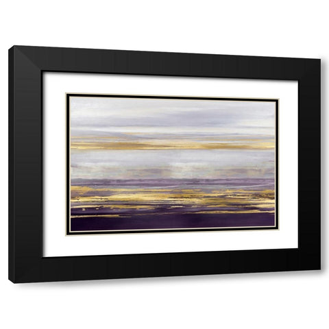 Amethyst Reflections II Black Modern Wood Framed Art Print with Double Matting by Corbin, Allie