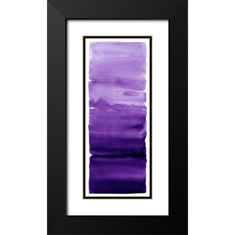Purple Blend Black Modern Wood Framed Art Print with Double Matting by Corbin, Allie