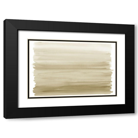 Ombre Cream I Black Modern Wood Framed Art Print with Double Matting by Corbin, Allie
