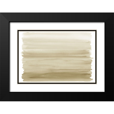 Ombre Cream I Black Modern Wood Framed Art Print with Double Matting by Corbin, Allie