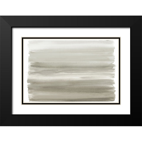 Ombre Neutral I Black Modern Wood Framed Art Print with Double Matting by Corbin, Allie