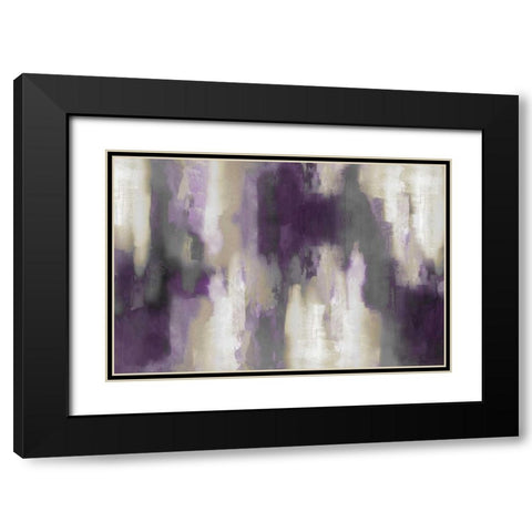 Amethyst Perspective Black Modern Wood Framed Art Print with Double Matting by Spencer, Carey