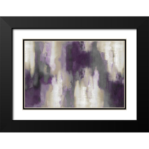 Amethyst Perspective Black Modern Wood Framed Art Print with Double Matting by Spencer, Carey