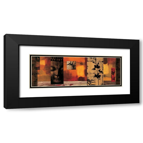 Dharma I Black Modern Wood Framed Art Print with Double Matting by Donovan, Chris