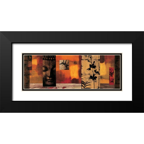 Dharma I Black Modern Wood Framed Art Print with Double Matting by Donovan, Chris