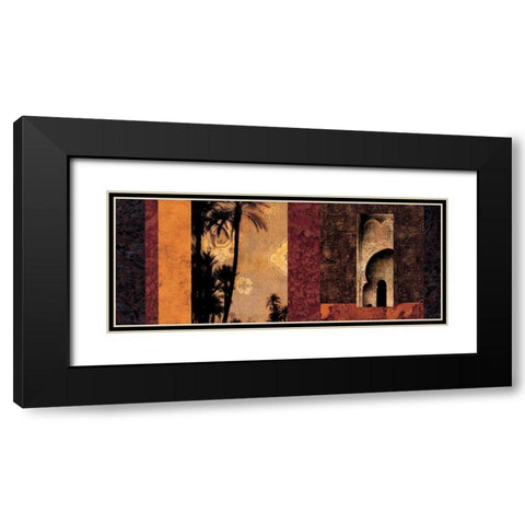 Marrakesh Black Modern Wood Framed Art Print with Double Matting by Donovan, Chris