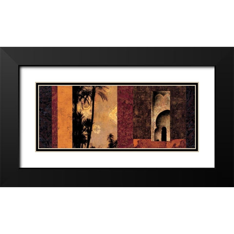 Marrakesh Black Modern Wood Framed Art Print with Double Matting by Donovan, Chris