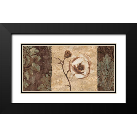 Quintessence I Black Modern Wood Framed Art Print with Double Matting by Donovan, Chris