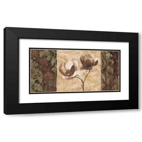Quintessence II Black Modern Wood Framed Art Print with Double Matting by Donovan, Chris