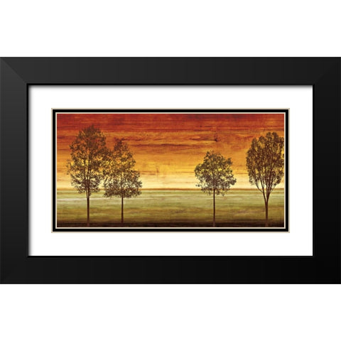 Sunset Vista II Black Modern Wood Framed Art Print with Double Matting by Donovan, Chris