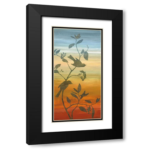 Sunset Friends I Black Modern Wood Framed Art Print with Double Matting by Donovan, Chris