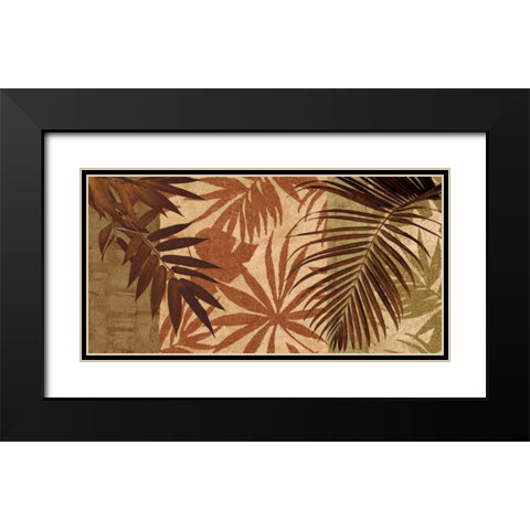 Palm Treasure Black Modern Wood Framed Art Print with Double Matting by Donovan, Chris