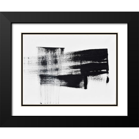 Barely Holding on to Smoke I Black Modern Wood Framed Art Print with Double Matting by Klingeler, Christian