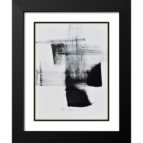 Barely Holding on to Smoke II Black Modern Wood Framed Art Print with Double Matting by Klingeler, Christian