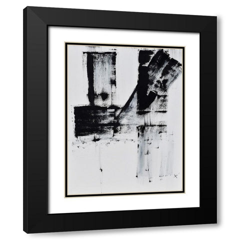 Barely holding on to smoke III Black Modern Wood Framed Art Print with Double Matting by Klingeler, Christian