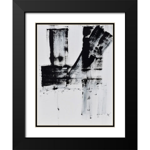 Barely holding on to smoke III Black Modern Wood Framed Art Print with Double Matting by Klingeler, Christian