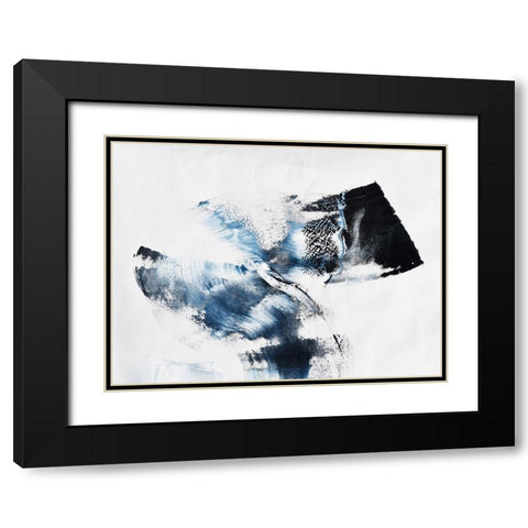 It comes in waves Black Modern Wood Framed Art Print with Double Matting by Klingeler, Christian