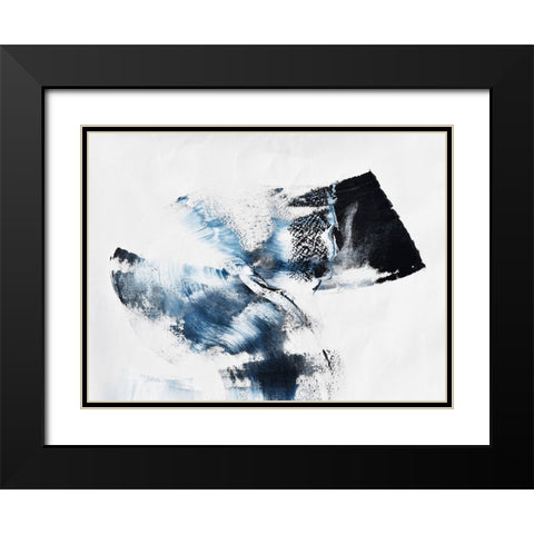 It comes in waves Black Modern Wood Framed Art Print with Double Matting by Klingeler, Christian