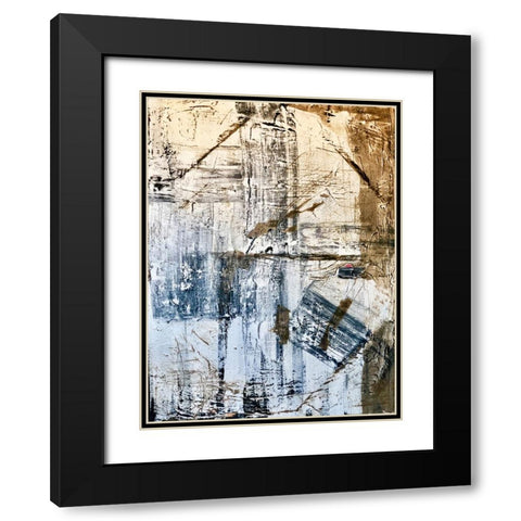 Benzoite Black Modern Wood Framed Art Print with Double Matting by Klingeler, Christian