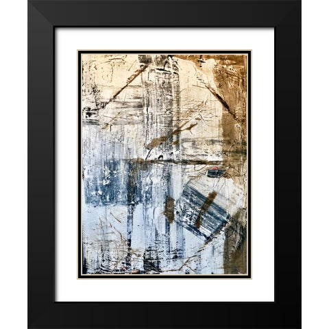 Benzoite Black Modern Wood Framed Art Print with Double Matting by Klingeler, Christian