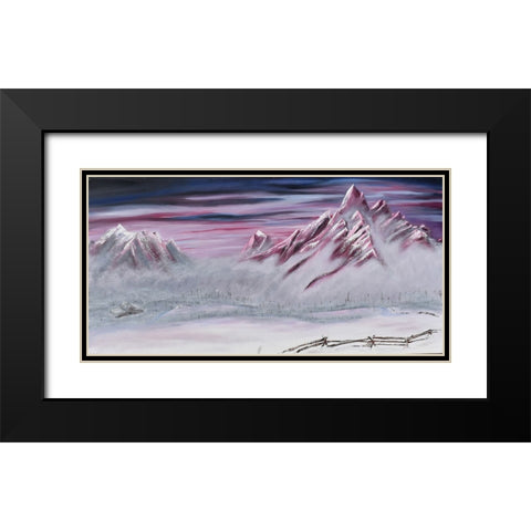 Mount Black Modern Wood Framed Art Print with Double Matting by Klingeler, Christian