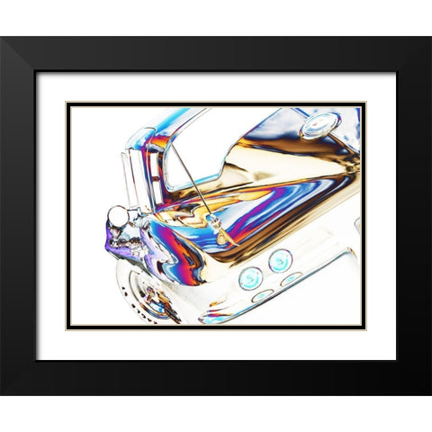 64 Corvette Sting Ray H Black Modern Wood Framed Art Print with Double Matting by Branson, Clive