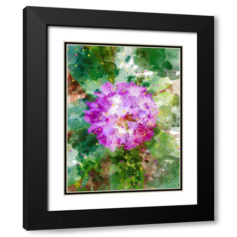 Floral in Bloom I Black Modern Wood Framed Art Print with Double Matting by Young, Chamira