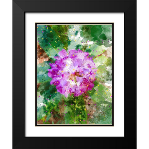 Floral in Bloom I Black Modern Wood Framed Art Print with Double Matting by Young, Chamira