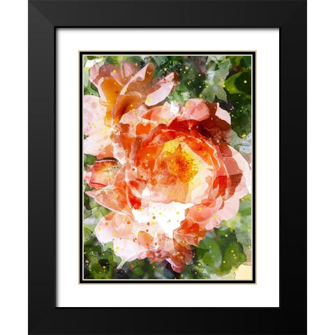 Floral in Bloom III Black Modern Wood Framed Art Print with Double Matting by Young, Chamira