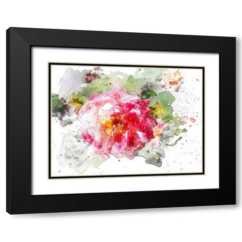 Floral in Bloom VI Black Modern Wood Framed Art Print with Double Matting by Young, Chamira