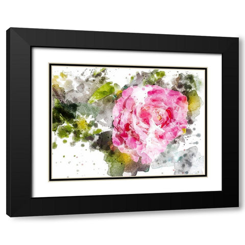 Floral in Bloom VII Black Modern Wood Framed Art Print with Double Matting by Young, Chamira