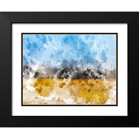 Meadow I Black Modern Wood Framed Art Print with Double Matting by Young, Chamira