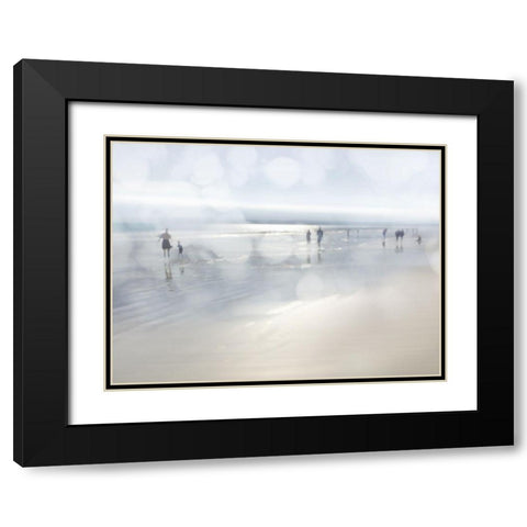 Lowtide Black Modern Wood Framed Art Print with Double Matting by Davis, Devon