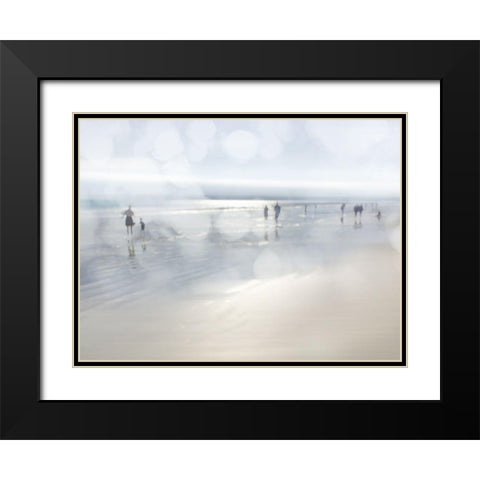 Lowtide Black Modern Wood Framed Art Print with Double Matting by Davis, Devon