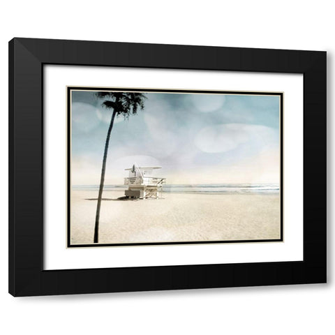 Solitude Black Modern Wood Framed Art Print with Double Matting by Davis, Devon