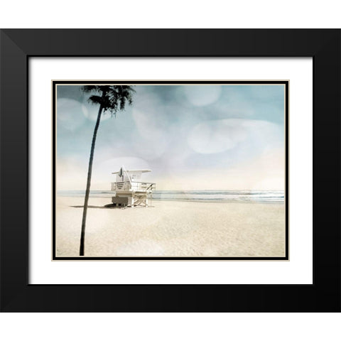 Solitude Black Modern Wood Framed Art Print with Double Matting by Davis, Devon