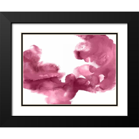 Universal II Black Modern Wood Framed Art Print with Double Matting by Hudson, Daniela