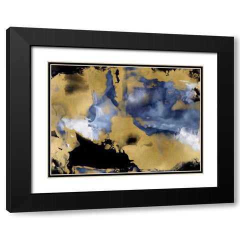 Progression II Black Modern Wood Framed Art Print with Double Matting by Hudson, Daniela