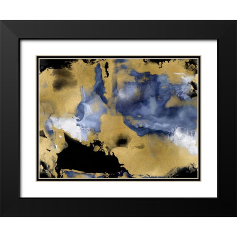 Progression II Black Modern Wood Framed Art Print with Double Matting by Hudson, Daniela