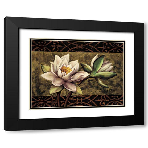 Everlasting I Black Modern Wood Framed Art Print with Double Matting by Harper, Diane