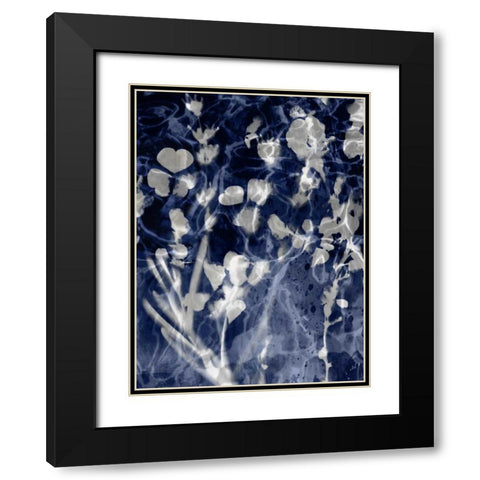 Indigo Nature III Black Modern Wood Framed Art Print with Double Matting by Carson, Danielle