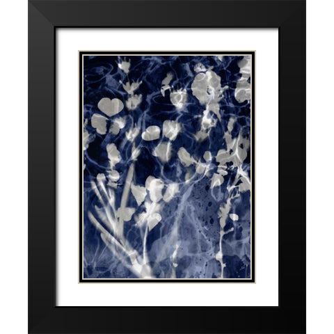 Indigo Nature III Black Modern Wood Framed Art Print with Double Matting by Carson, Danielle