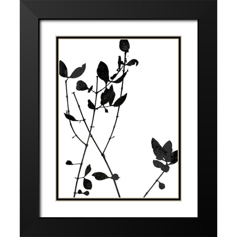 Nature Silhouette VI Black Modern Wood Framed Art Print with Double Matting by Carson, Danielle