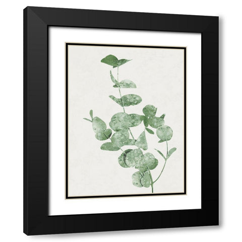 Nature Green I Black Modern Wood Framed Art Print with Double Matting by Carson, Danielle
