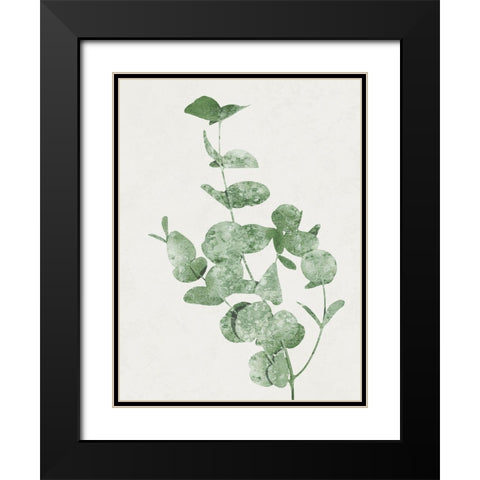 Nature Green I Black Modern Wood Framed Art Print with Double Matting by Carson, Danielle