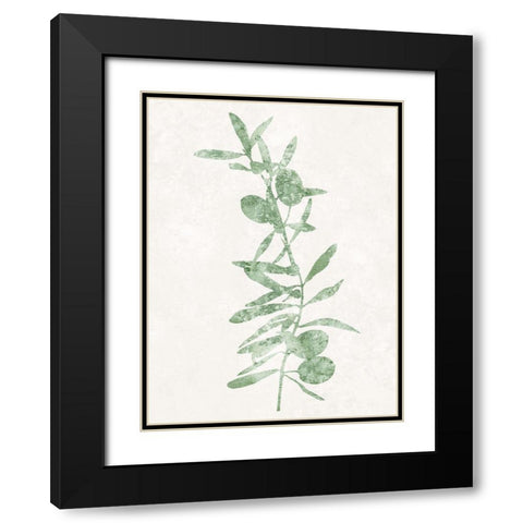 Nature Green IV Black Modern Wood Framed Art Print with Double Matting by Carson, Danielle