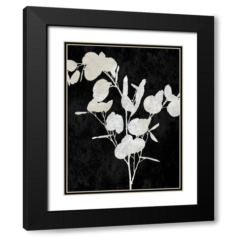 Nature White on Black III Black Modern Wood Framed Art Print with Double Matting by Carson, Danielle